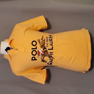 Ralph Lauren Orange Equestrian Polo Shirt